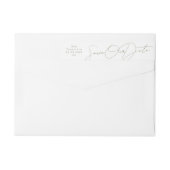 Sage Green Save the Date Rücksendeadresse (Rückseite)