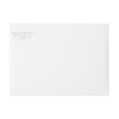 Sage Green Save the Date Rücksendeadresse (Vorderseite)