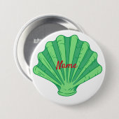 Sage Green Scallop Muschel Thunder_Cove Button (Vorne & Hinten)