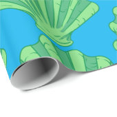 Sage Green Scallop Muschel Thunder_Cove Geschenkpapier (Rolleneckpunkt)