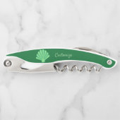 Sage Green Scallop Muschel Thunder_Cove  Kellnermesser (Vorderseite)