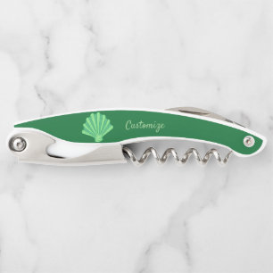 Sage Green Scallop Muschel Thunder_Cove  Kellnermesser