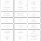 Sage Green Schriftart Guest Address Aufkleber (Vorderseite)