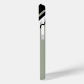 Sage Green , Schwarzweiß personalisiert Case-Mate iPhone Hülle (Rückseite / Links)