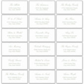 Sage Green Script 18 Guest Address Labels (Vorderseite)