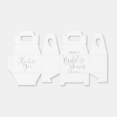 Sage Green Script Calligraphy Brautparty Geschenkschachtel (Ungefaltet)