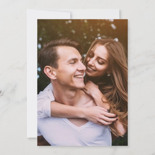 Sage Green Script Foto Wedding Abend Party Einladung (Rückseite)