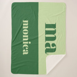 Sage green script monogram initial  sherpadecke