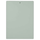 Sage Green Script Monogram Klemmbrett (Rückseite)