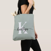 Sage Green Script Monogram Tasche (Von Nahem)