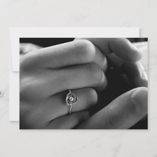 Sage Green Script Wedding Foto Save the Date (Rückseite)