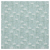 Sage Green Silk Drapes - Flamingos Stoff (Muster)