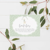 Sage Green Silly Goose Coquette Baby Shower Begleitkarte
