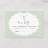 Sage Green Silly Goose Coquette Baby Shower Begleitkarte (Vorderseite)