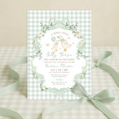 Sage Green Silly Goose Gender Neutral Baby Shower Einladung