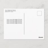 Sage Green Silver Dress Quinceañera Save the Date Postkarte (Rückseite)