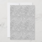 Sage Green Silver Glitzer Dress Quinceañera Foto Save The Date (Rückseite)