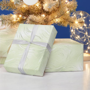 Sage Green Silver Weihnachtswrapping Paper Geschenkpapier