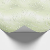 Sage Green Silver Weihnachtswrapping Paper Geschenkpapier (Ecke)