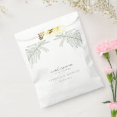 Sage Green Simple Botanical Wedding Geschenktütchen (Versiegelt)