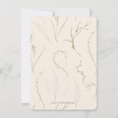 Sage Green Simple Modern Arch Wedding Save The Date (Rückseite)