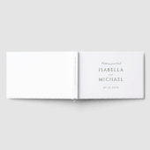 Sage Green Simple Modern Classy Luxury Wedding Gästebuch (Voll)