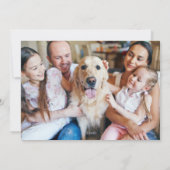 Sage Green Simple Script-Foto Feiertagskarte (Rückseite)