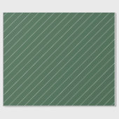Sage Green Simple Stripes Minimalistisch Geburtsta Geschenkpapier (Flach)
