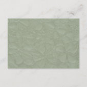 Sage Green Simple Wedding Details QR Begleitkarte (Rückseite)