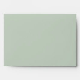 Sage Green Simple White 5 x 7 Rücksendeadresse