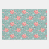 Sage Green Snowman Holiday Geschenkpapier Set (Vorderseite 2)