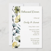 Sage Green & Soft Yellow Botanical Wedding Einladung (Vorderseite)