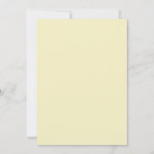 Sage Green & Soft Yellow Botanical Wedding Einladung (Rückseite)