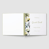 Sage Green & Soft Yellow Botanical Wedding Gästebuch (Voll)