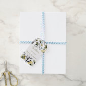 Sage Green & Soft Yellow Botanical Wedding Geschenkanhänger (Mit Garn)