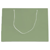 Sage Green Solid Color Trendy Simple Modern Große Geschenktüte (Vorderseite)