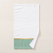 SAGE GREEN SPOT BADEZIMMER TOWEL SET (Handtuch)