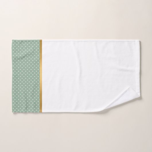 SAGE GREEN SPOT BADEZIMMER TOWEL SET (Handtuch)