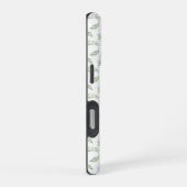 Sage Green Spring Verlasst Personalisierten Namen iPhone Hülle (Rechte Seite)