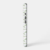 Sage Green Spring Verlasst Personalisierten Namen iPhone Hülle (Linke Seite)