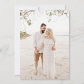 Sage Green Spring Wedding Foto Save the Date (Rückseite)
