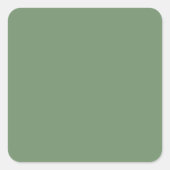 Sage Green Square Sticker (Vorderseite)