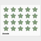 Sage Green Star Sticker (Blatt)