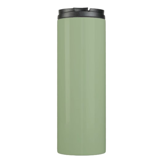 Sage Green stilisiert Wedding Bridesmaid Thermosbecher (Rückseite)