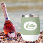 Sage Green stilisierte Name Wedding Bridesmaid