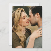 Sage Green String Lights Modernes Skript Rette das Save The Date (Rückseite)