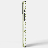 Sage Green Striped iPhone iPhone 16 Max Phone Case (Rückseite / Links)