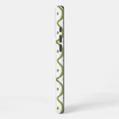 Sage Green Striped iPhone iPhone 16 Max Phone Case Hülle (Linke Seite)