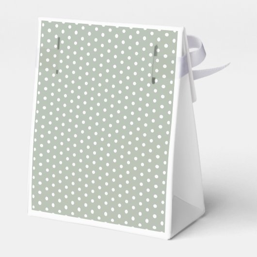 Sage Green Stripes Brautparty Geschenkschachtel (Rückseite)