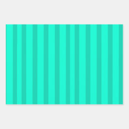 Sage Green Stripes  Geschenkpapier Set